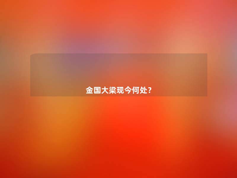金国大梁现今何处? 金国大梁现今何处?