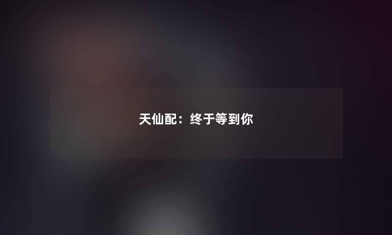 天仙配：终于等到你