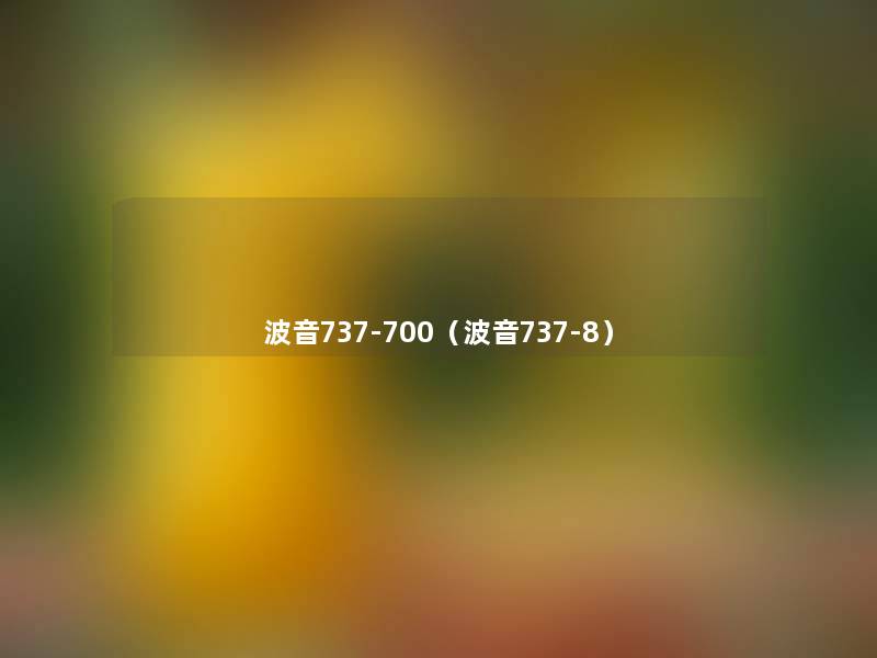 波音737-700(波音737-8) 波音737-700(波音737-8)