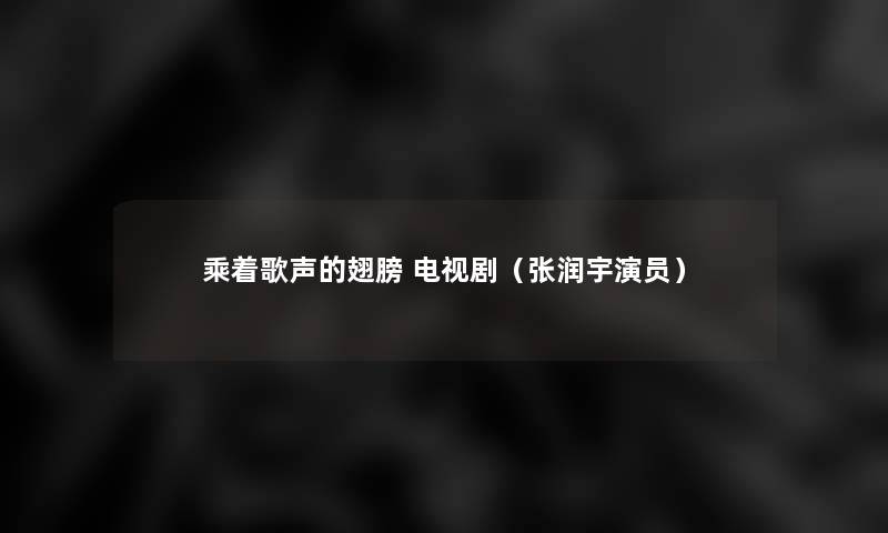 乘着歌声的翅膀 电视剧(张润宇演员) 乘着歌声的翅膀 电视剧(张润宇演员)